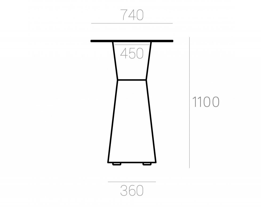 Коктейльный стол Prismo с подсветкой - вид 3